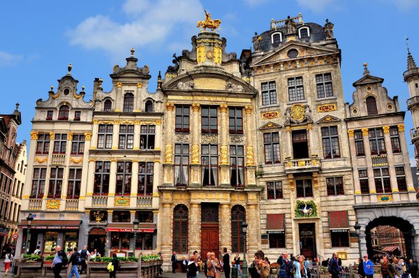 Guildhalls on Southeast Side of Grand Place in Brussels, Belgium - Encircle Photos