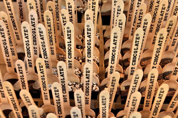 Hot Chocolate Sticks Called Chocolars Chauds Maison in Brussels, Belgium - Encircle Photos