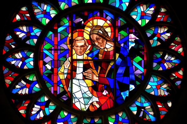 San Bernardo Church’s Stained Glass Window in Kralendijk, Bonaire - Encircle Photos