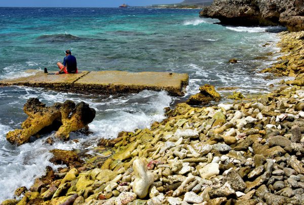 Concrete Platform for Divers North of Kralendijk, Bonaire - Encircle Photos