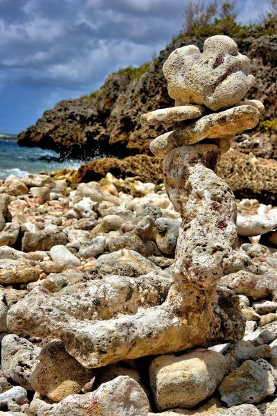 Stacked Coral Towers North of Kralendijk, Bonaire - Encircle Photos