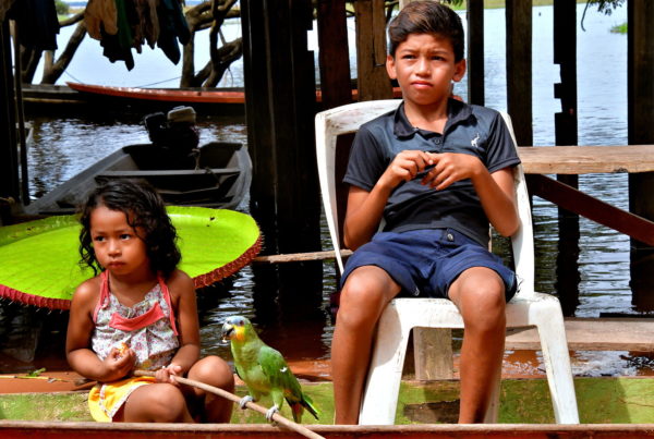 Children Tour Guides in Boca da Valeria, Brazil - Encircle Photos