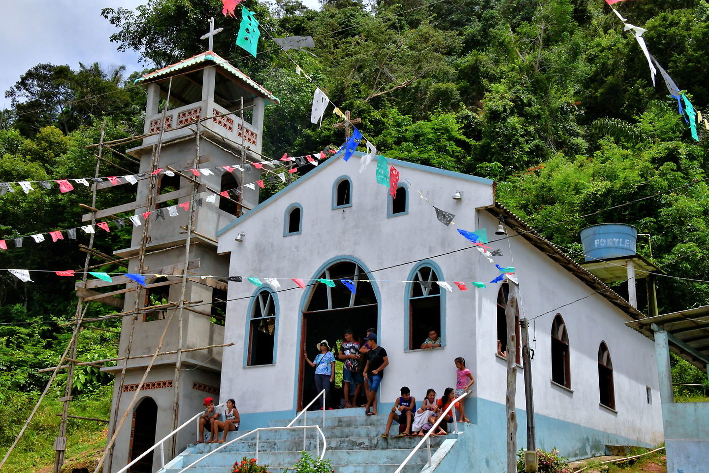 Church of São Paulo Façade in Boca da Valeria, Brazil - Encircle Photos