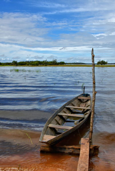 Wooden Rowboat in Boca da Valeria, Brazil - Encircle Photos