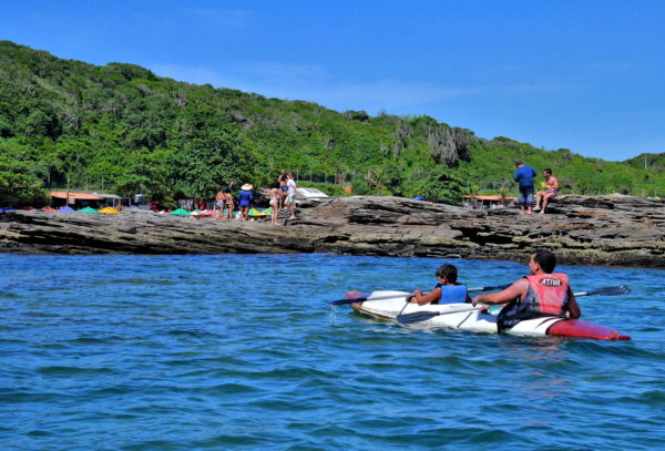 Outcrop Separating Turtle Beach in Búzios, Brazil - Encircle Photos