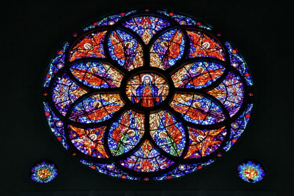 Rose Window inside Metropolitan Cathedral in Fortaleza, Brazil - Encircle Photos
