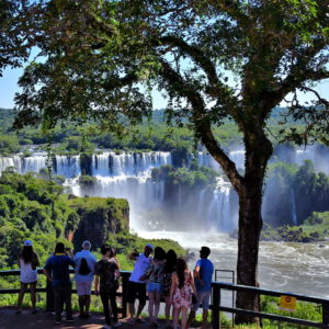 First Memorable View of Iguaçu Falls in Foz do Iguaçu, Brazil - Encircle Photos