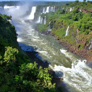 Iguazu River at Iguaçu Falls in Foz do Iguaçu, Brazil - Encircle Photos