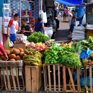 Produce Stand at Feira da Manaus Moderna in Manaus, Brazil - Encircle Photos