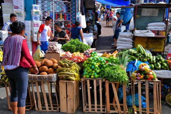 Produce Stand at Feira da Manaus Moderna in Manaus, Brazil - Encircle Photos