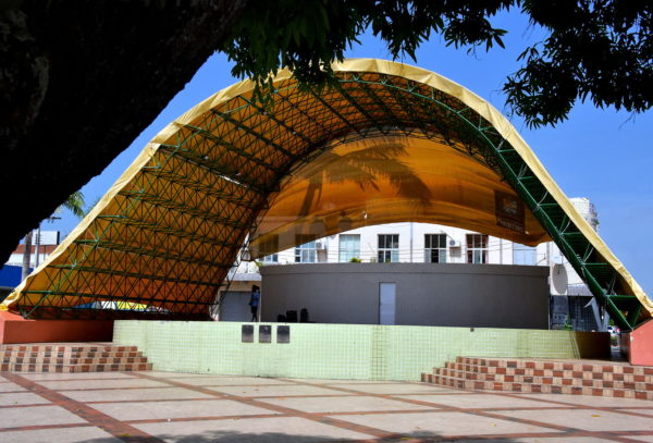 Bandshell at Christ the Redeemer Square in Parintins, Brazil - Encircle Photos