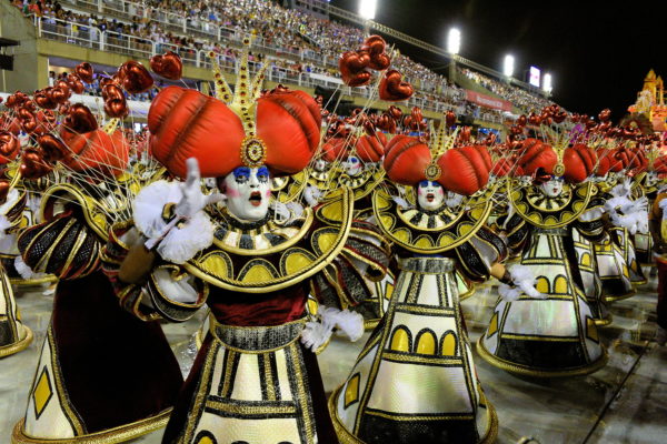 Costumes at Carnival Parade in Rio de Janeiro, Brazil - Encircle Photos