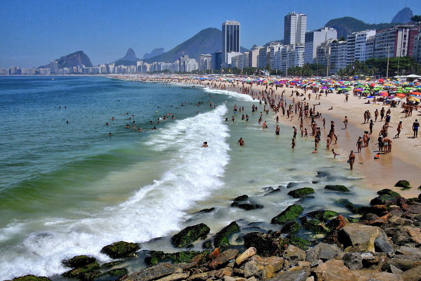 Copacabana Beach in Rio de Janeiro, Brazil - Encircle Photos.