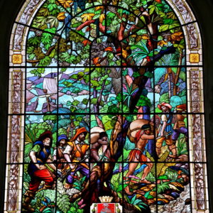 Window inside Saturnino Palace of Brito in Santos, Brazil - Encircle Photos