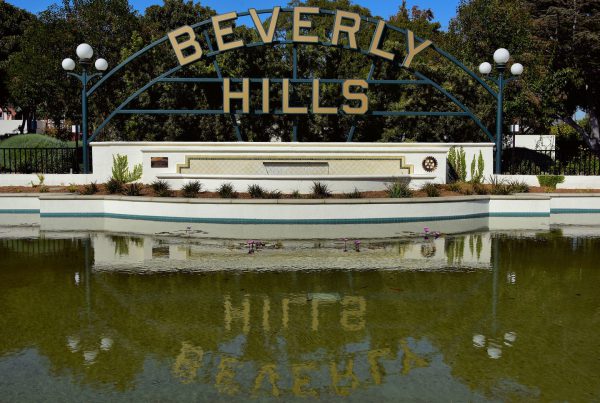 Iconic Sign at Beverly Gardens Park in Beverly Hills, California - Encircle Photos