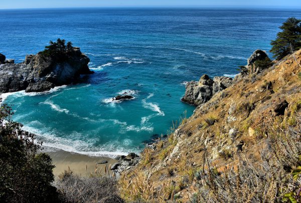 McWay Cove at Julia Pfeiffer Burns State Park on Big Sur Coast, California - Encircle Photos