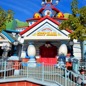 City Hall and Clockenspiel in Toontown at Disneyland in Anaheim, California - Encircle Photos