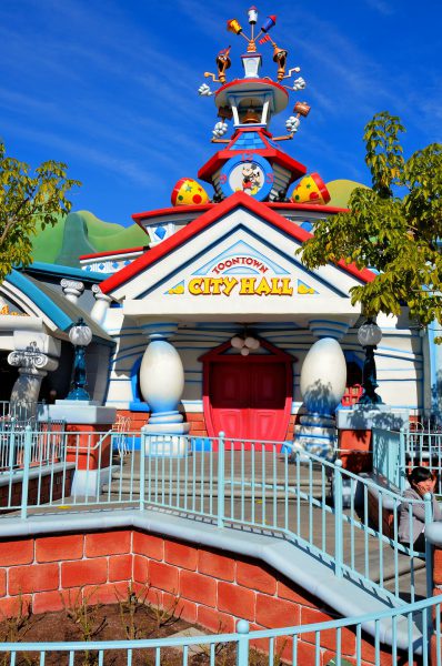 City Hall and Clockenspiel in Toontown at Disneyland in Anaheim, California - Encircle Photos