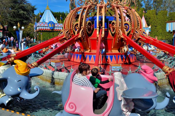 Dumbo the Flying Elephant Ride in Fantasyland at Disneyland in Anaheim, California - Encircle Photos