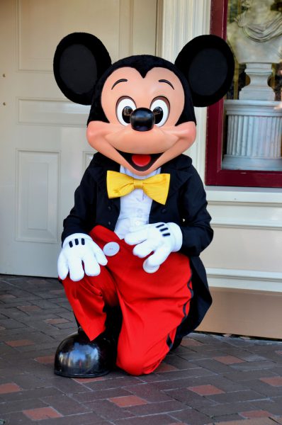 Mickey Mouse Kneeling at Disneyland in Anaheim, California - Encircle Photos