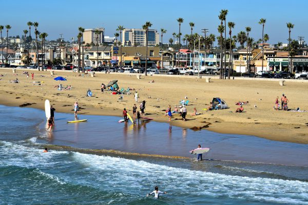 Sandy Beach on Balboa Peninsula in Newport Beach, California - Encircle Photos