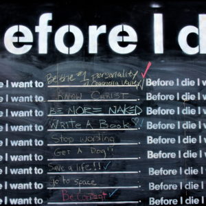 Before I Die Blackboard in Palm Desert, California - Encircle Photos