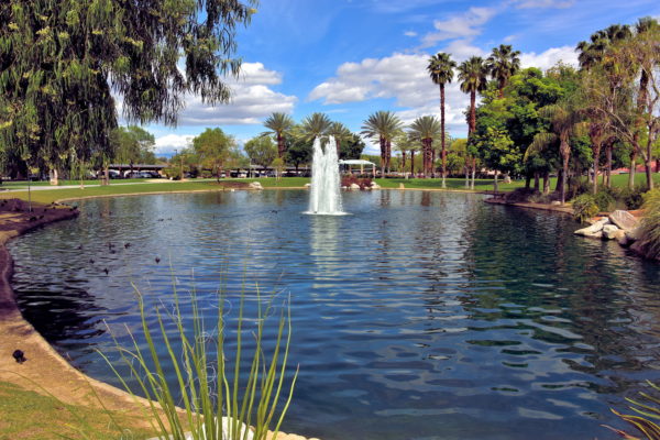 Snyder Lagoon at Civic Center Park in Palm Desert, California - Encircle Photos