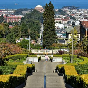 Lyon Street Steps View in San Francisco, California - Encircle Photos