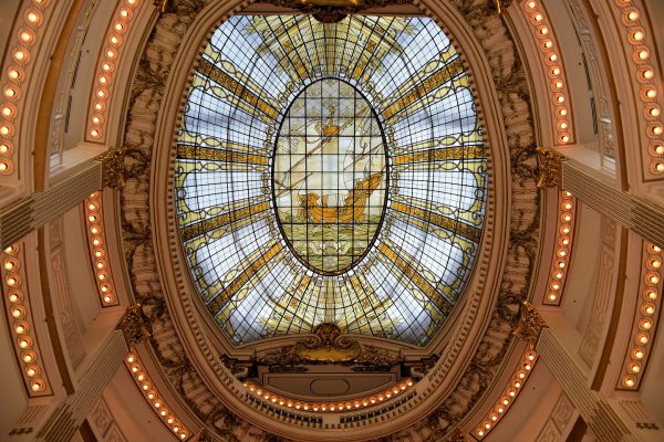 Glass Rotunda Ceiling at Neiman Marcus in San Francisco, California - Encircle Photos