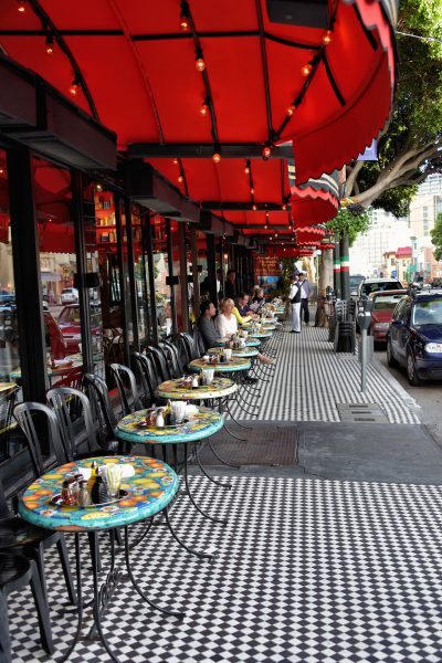 Outdoor Restaurant in North Beach Little Italy in San Francisco, California - Encircle Photos