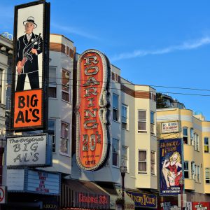 Strip Club Marquees in North Beach in San Francisco, California - Encircle Photos