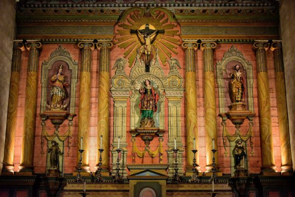Old Mission Church Altar in Santa Barbara, California - Encircle Photos