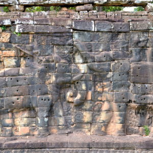 Elephant Bas-reliefs at Angkor Thom in Angkor Archaeological Park, Cambodia - Encircle Photos