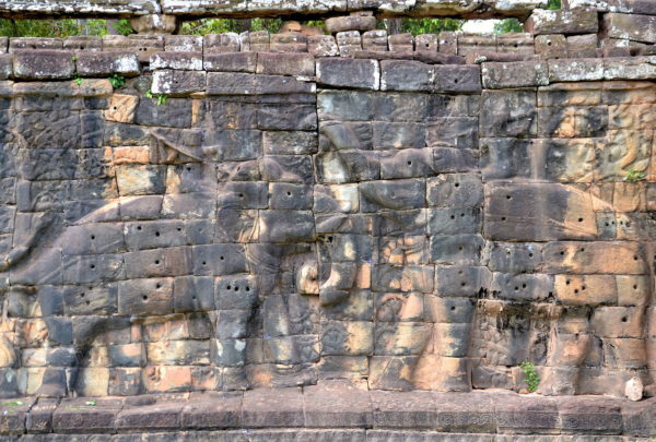 Elephant Bas-reliefs at Angkor Thom in Angkor Archaeological Park, Cambodia - Encircle Photos
