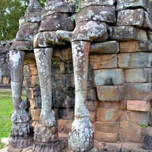 Three-headed Elephants at Angkor Thom in Angkor Archaeological Park, Cambodia - Encircle Photos