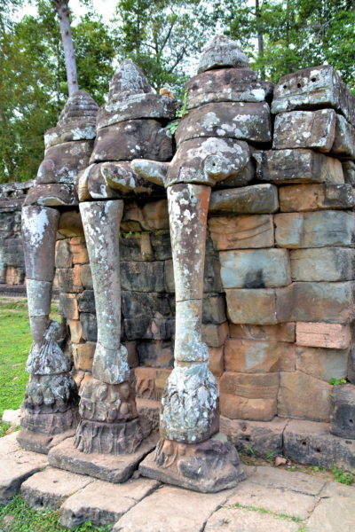 Three-headed Elephants at Angkor Thom in Angkor Archaeological Park, Cambodia - Encircle Photos