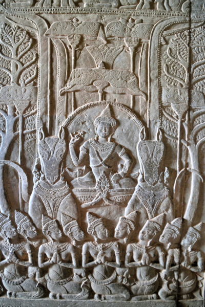 Bas-relief Artwork at Angkor Wat in Angkor Archaeological Park, Cambodia - Encircle Photos