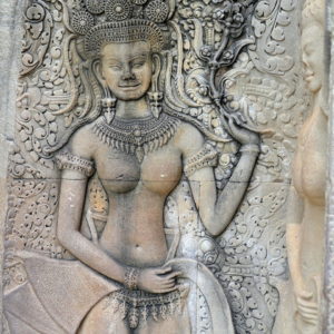 Devatas Carvings at Angkor Wat in Angkor Archaeological Park, Cambodia - Encircle Photos
