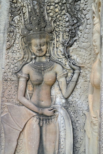 Devatas Carvings at Angkor Wat in Angkor Archaeological Park, Cambodia - Encircle Photos
