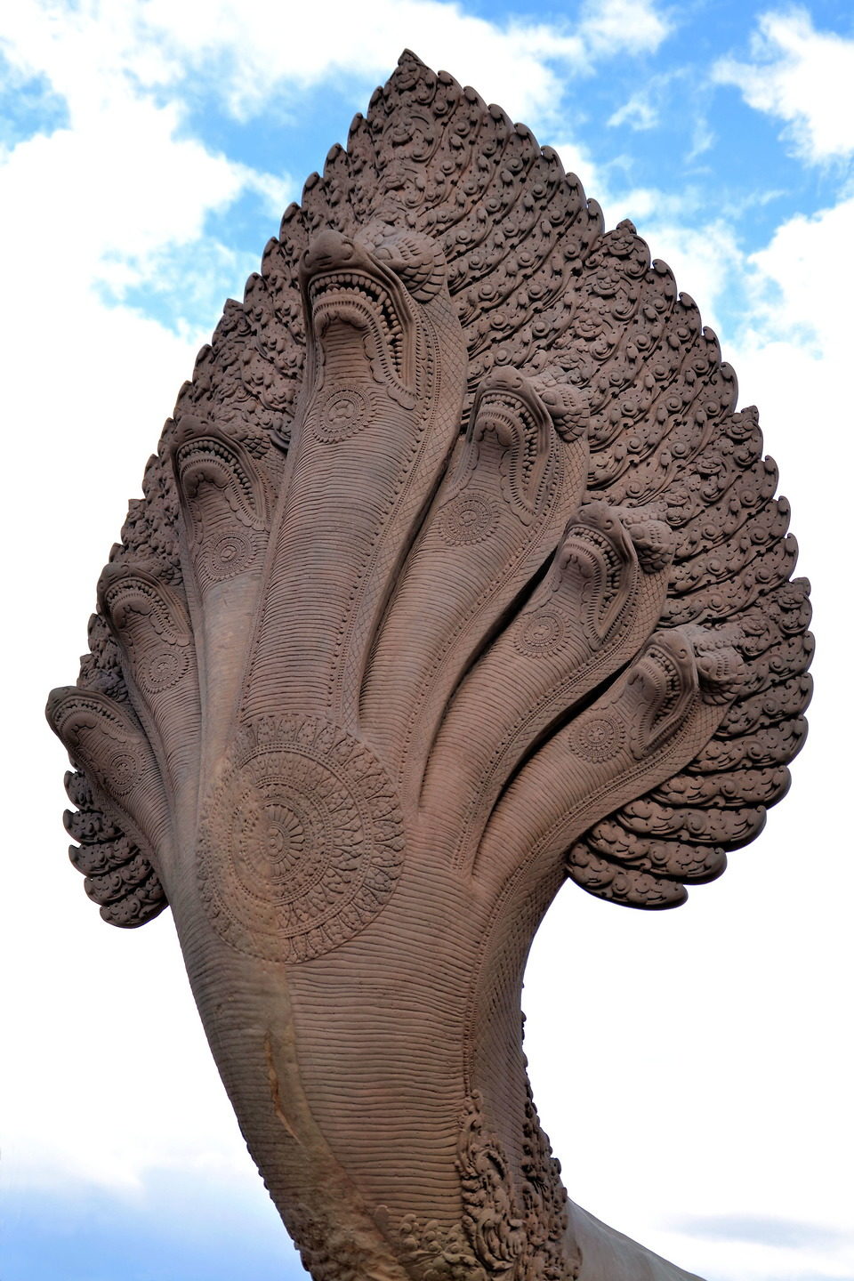 Nāga Serpent Sculpture at Angkor Wat in Angkor Archaeological Park, Cambodia - Encircle Photos