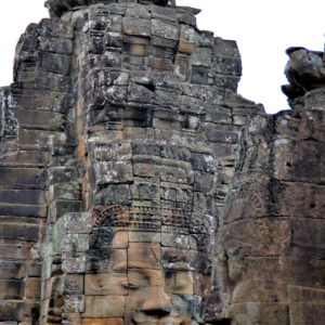 Faces on Prasats at Bayon in Angkor Archaeological Park, Cambodia - Encircle Photos