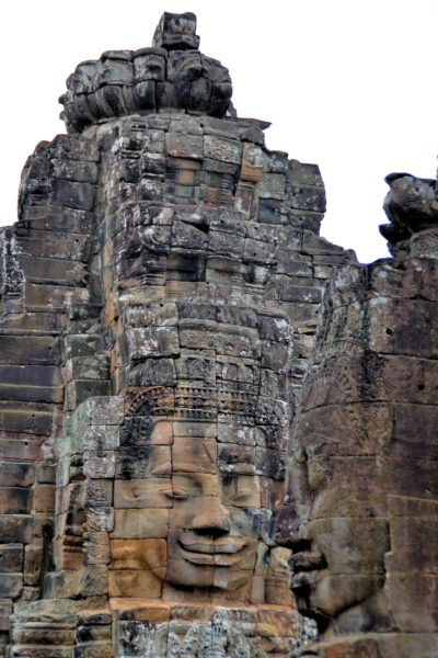 Faces on Prasats at Bayon in Angkor Archaeological Park, Cambodia - Encircle Photos