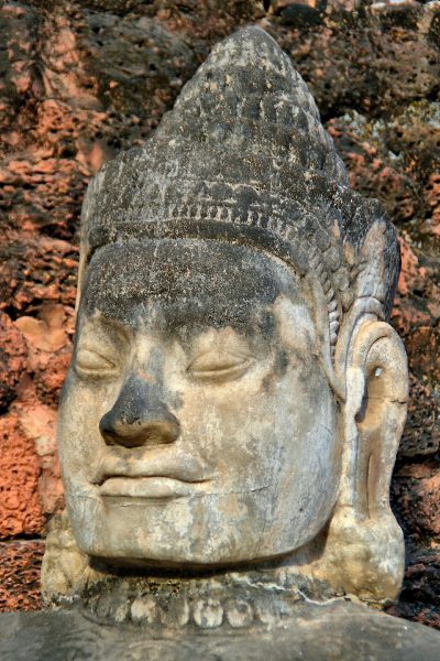 Bayon Style Buddha Statue in Siem Reap, Cambodia - Encircle Photos