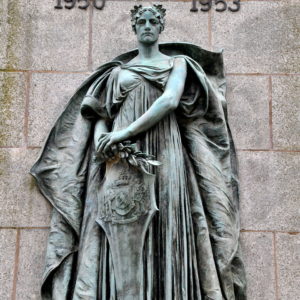 Britannia Statue on Cenotaph on Argyle Street in Halifax, Canada - Encircle Photos