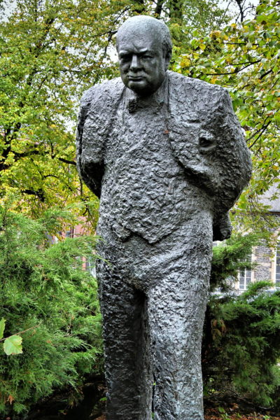 Winston Churchill Statue on Spring Garden Road in Halifax, Canada - Encircle Photos