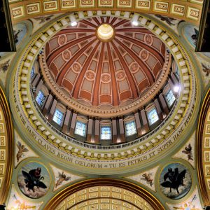 Dome Ceiling in Mary, Queen of the World Cathedral in Montreal, Canada - Encircle Photos