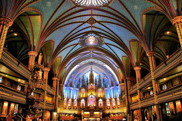 Inside Notre-Dame Basilica at Place d’Armes in Montreal, Canada - Encircle Photos