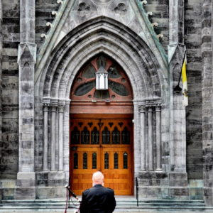 Bagpiper at St. Patrick’s Basilica Montreal, Canada - Encircle Photos