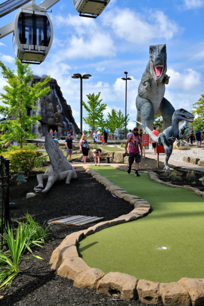 Dinosaur Adventure Golf at Clifton Hill in Niagara Falls, Canada - Encircle Photos