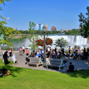Promenade Overlooking Falls in Niagara Falls, Canada - Encircle Photos